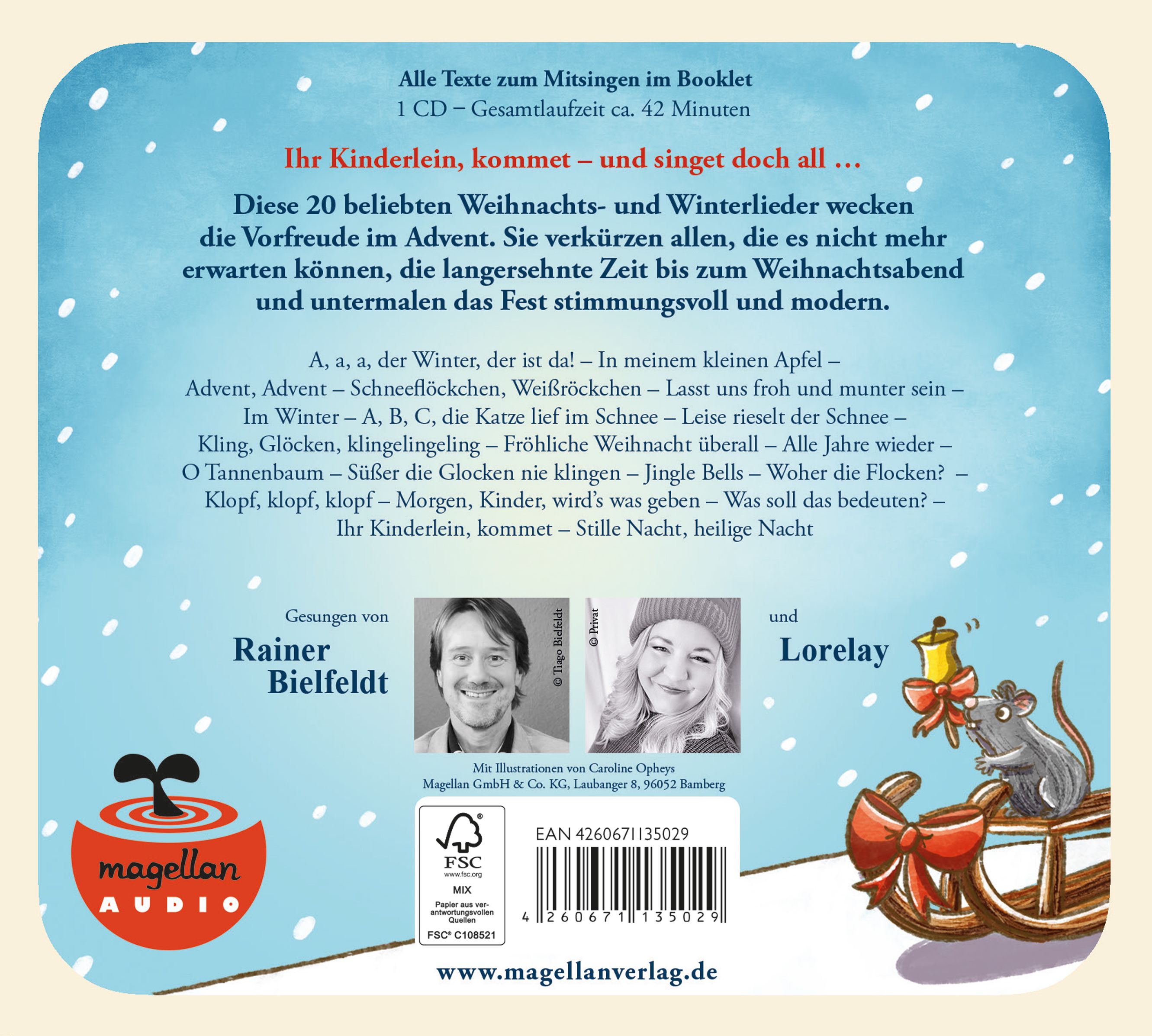 Öhrchen auf! Meine schönsten Weihnachtslieder (Audio-CD)