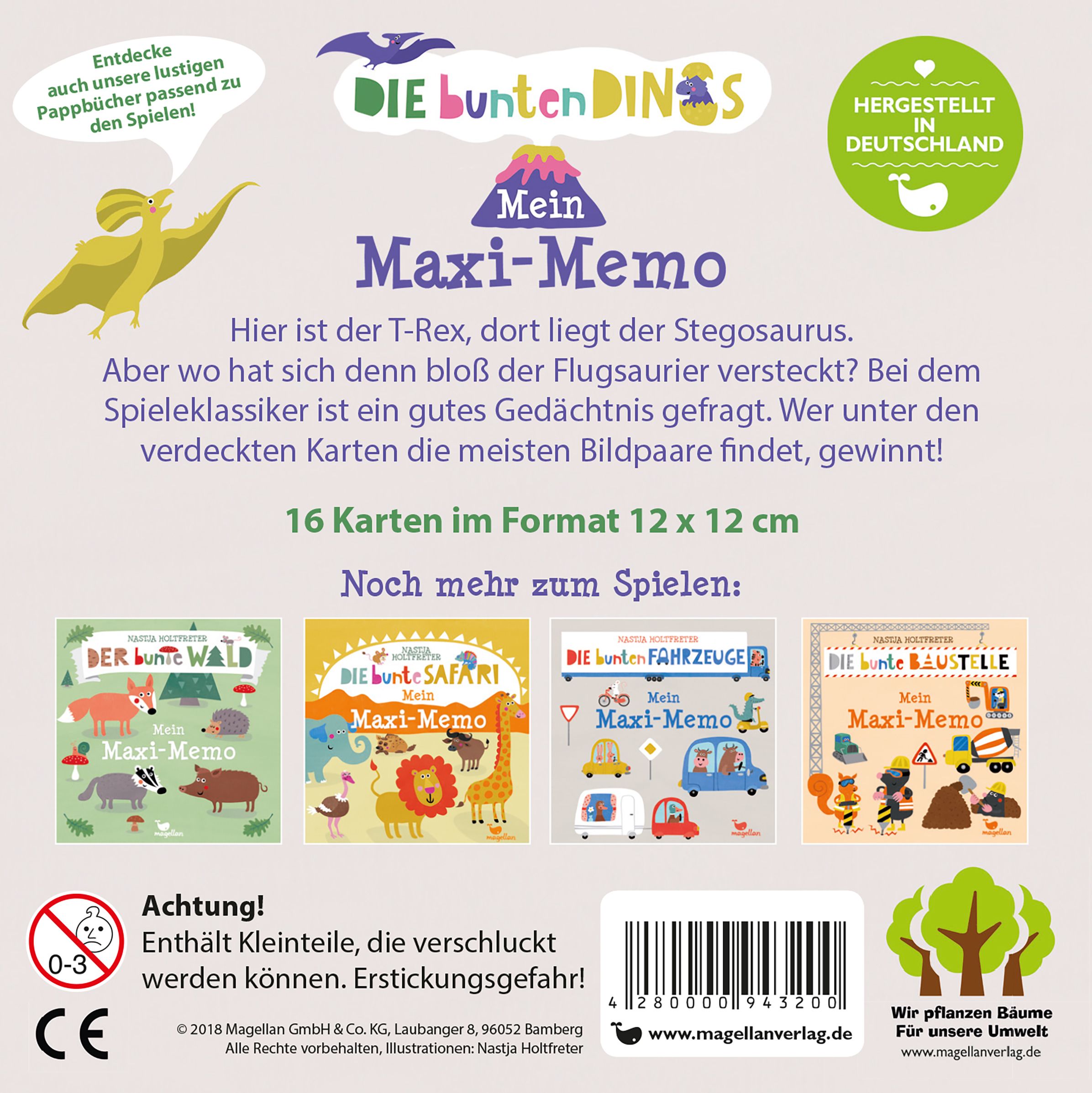 Die bunten Dinos - Mein Maxi-Memo