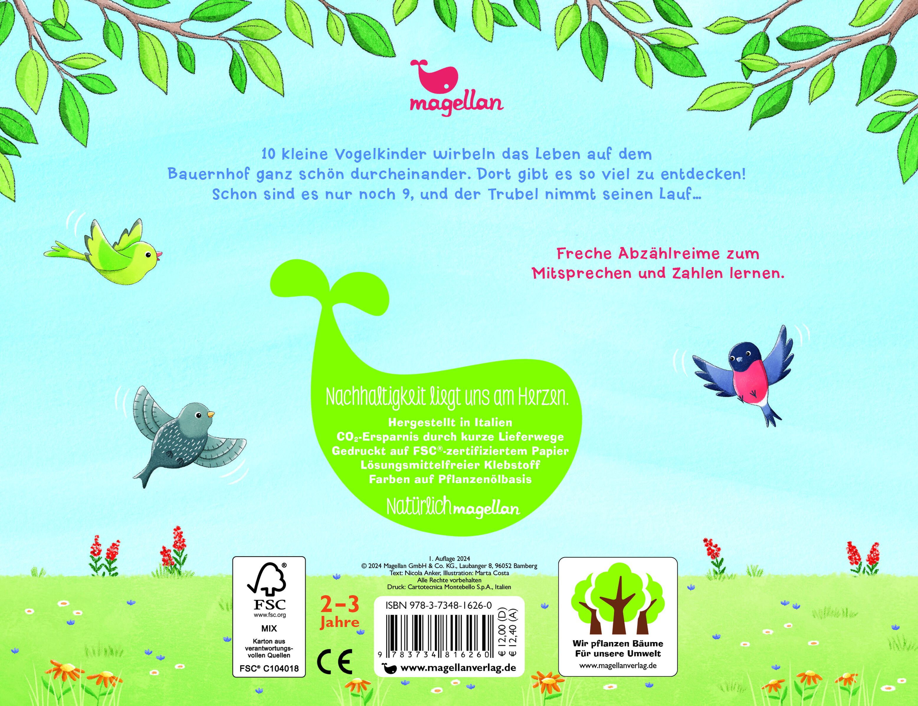 10 kleine Vogelkinder