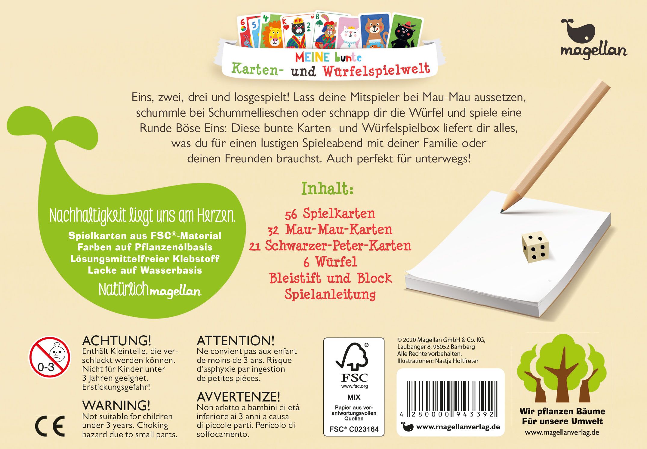 Meine bunte Karten- und Würfelspielwelt