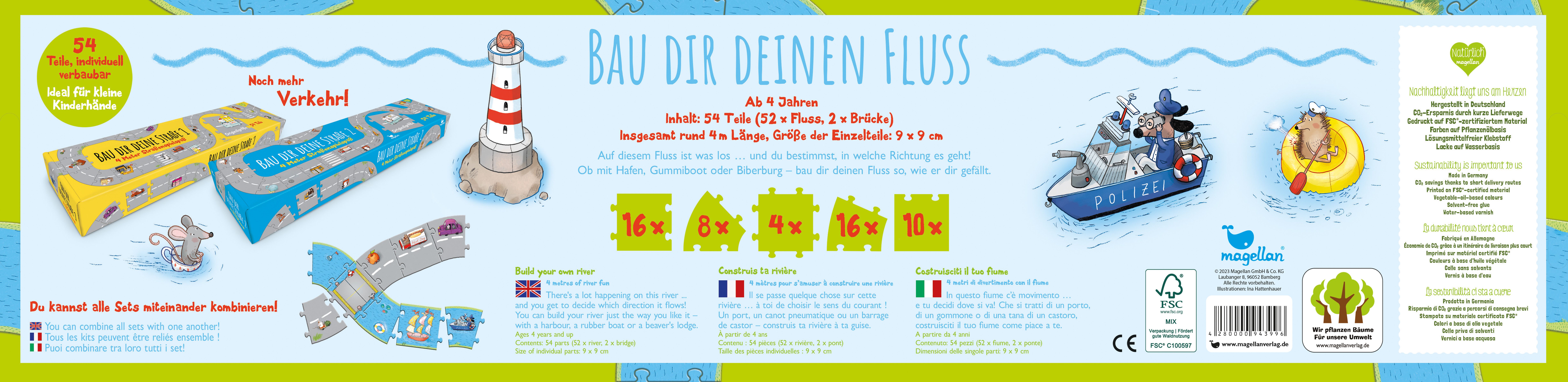 Bau dir deinen Fluss - 4 Meter Flussspielspaß
