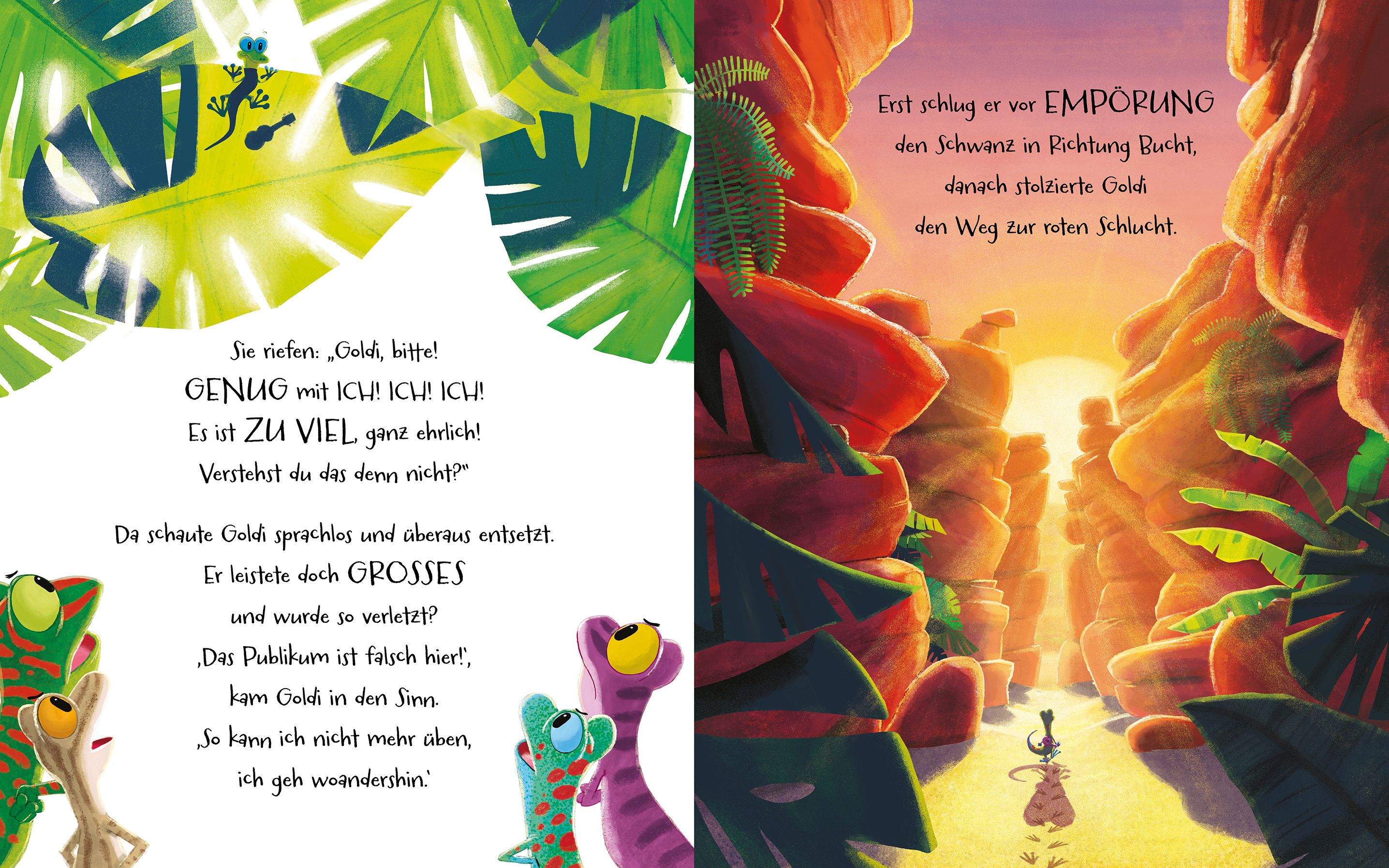 Gecko und das Glück des Gebens