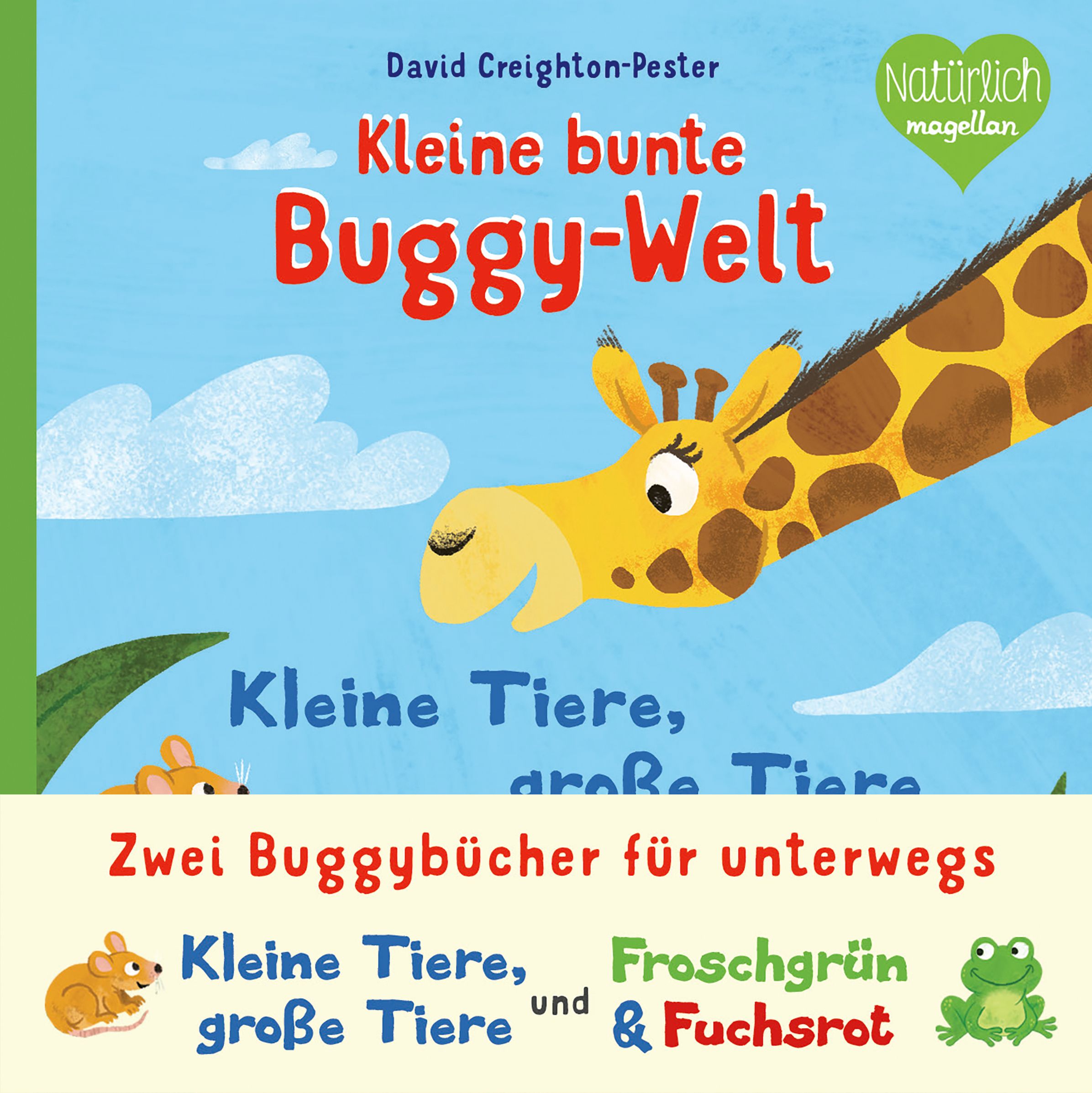 Kleine bunte Buggy-Welt - Kleine Tiere, Große Tiere & Froschgrün & Fuchsrot