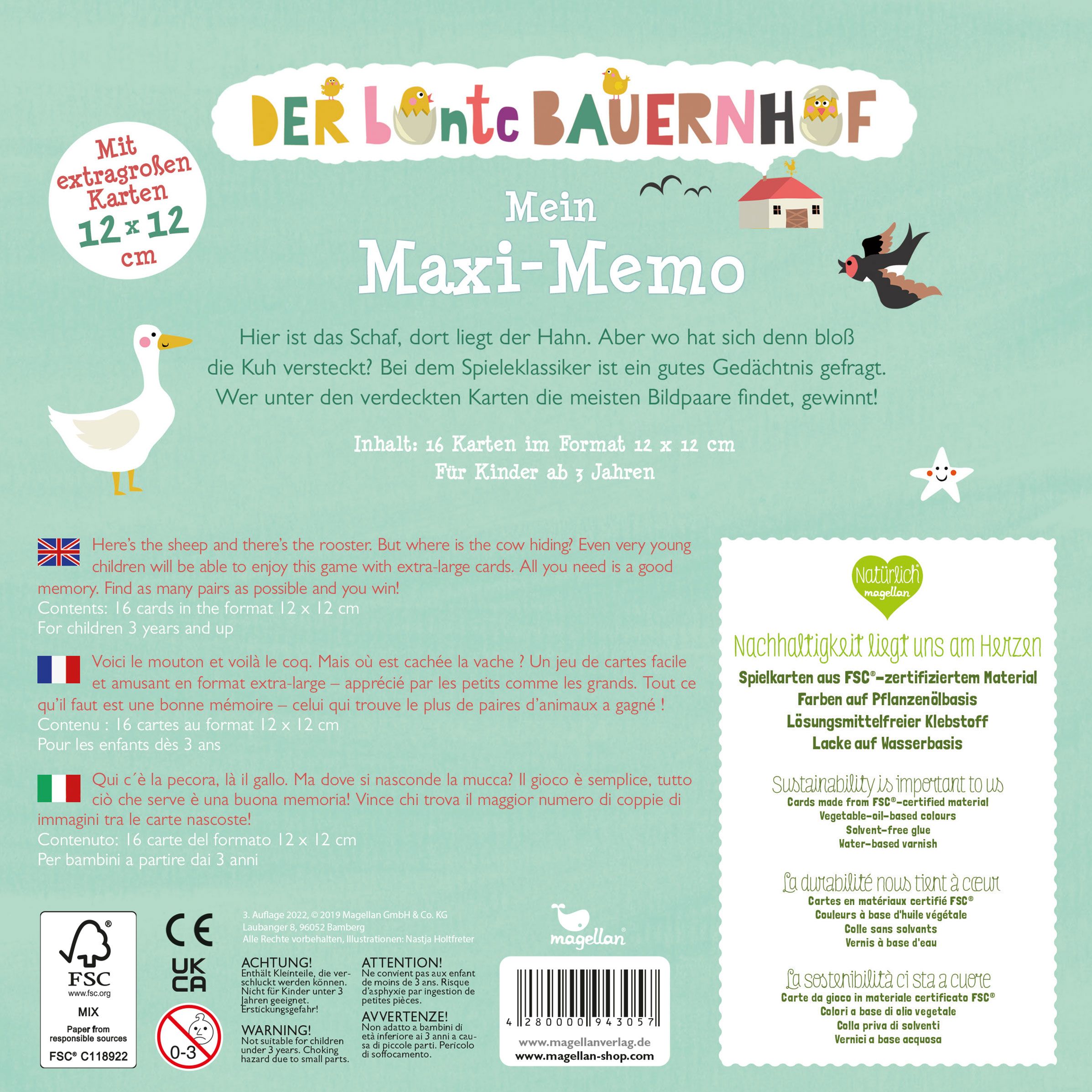 Der bunte Bauernhof - Mein Maxi-Memo