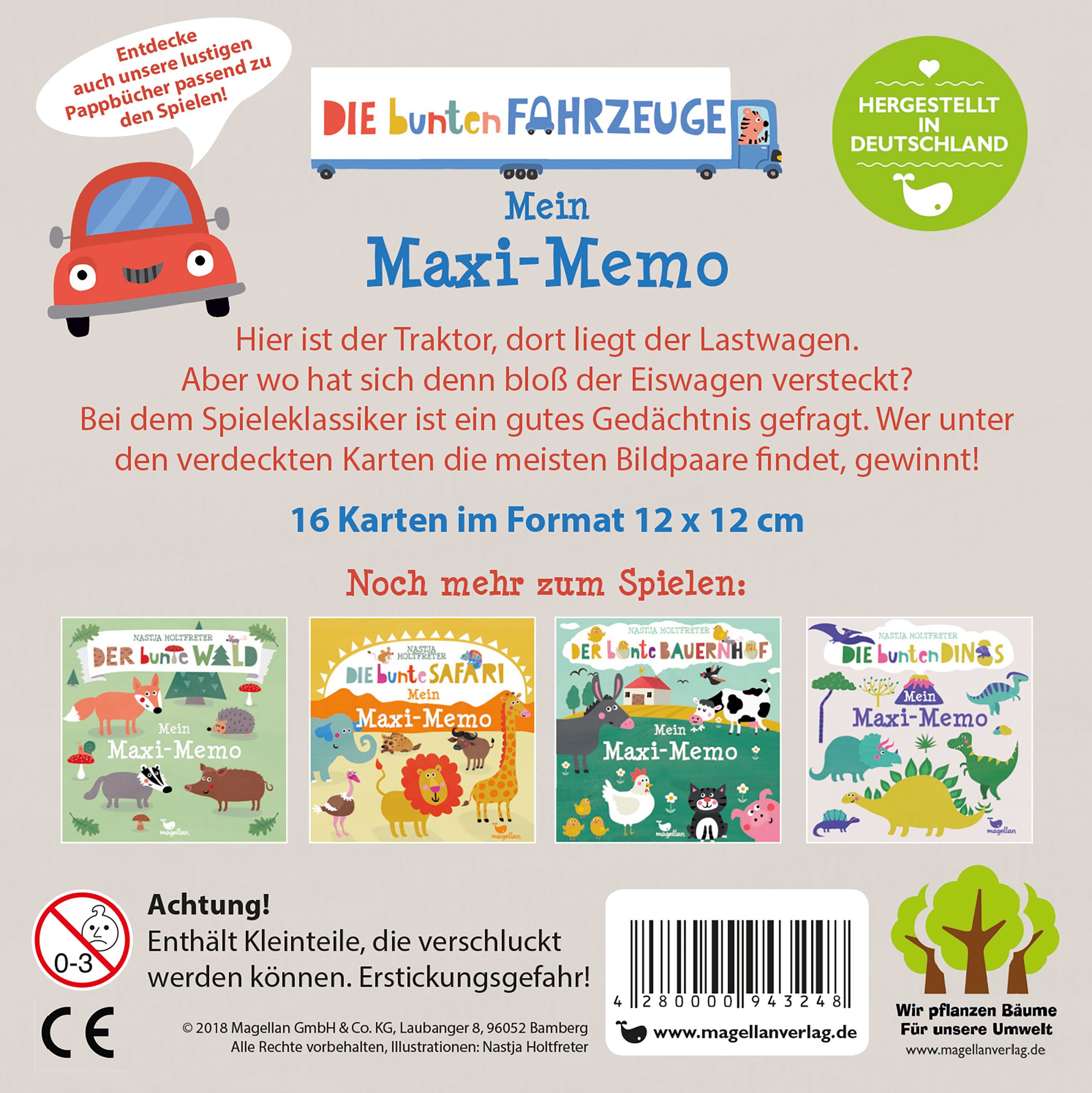Die bunten Fahrzeuge - Mein Maxi-Memo