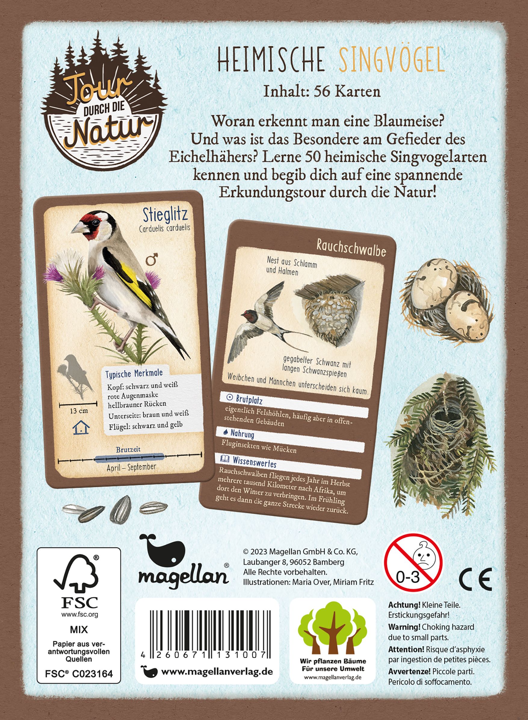 Tour durch die Natur - 50 heimische Singvögel