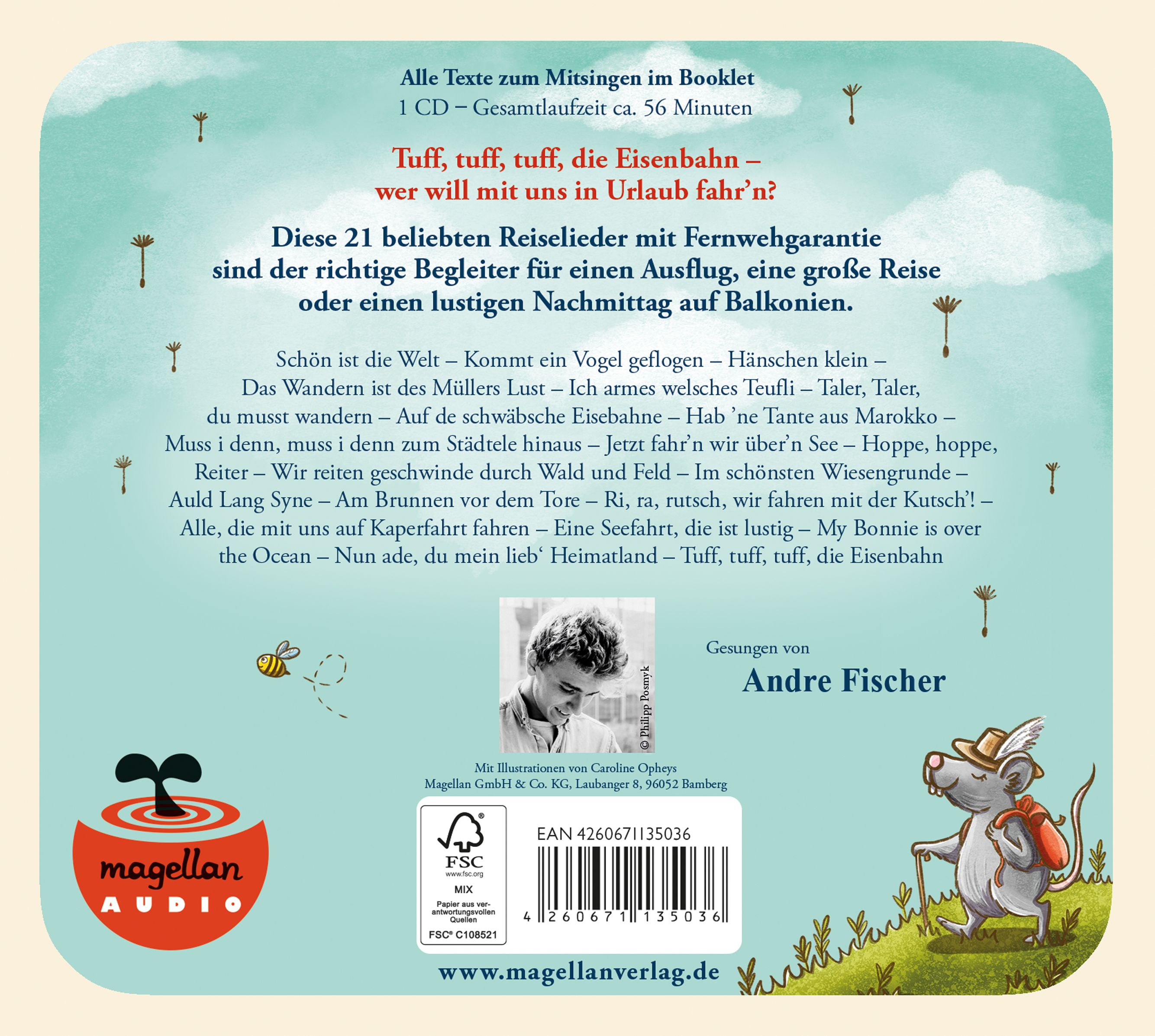 Öhrchen auf! Meine schönsten Reiselieder (Audio-CD)